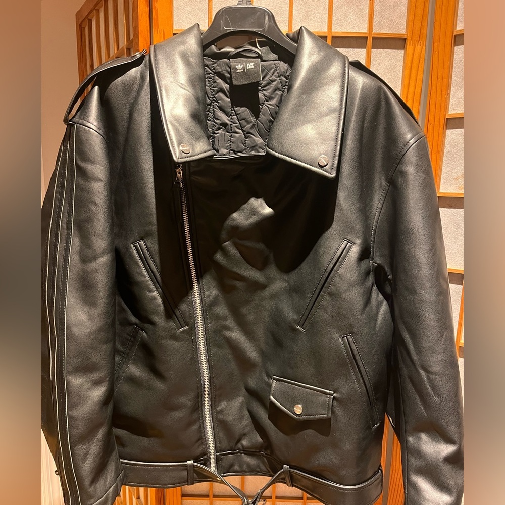 Adidas Ivy Park MOTO Tour Jack Black Noir, Faux Leather, Gender Neutral